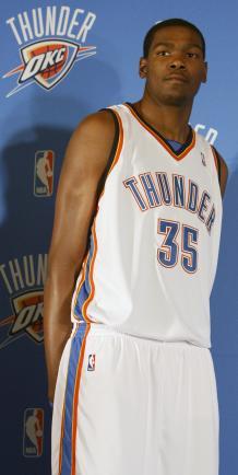 You can really see how happy Durant is to be playing in Oklahoma. Oklahoma!